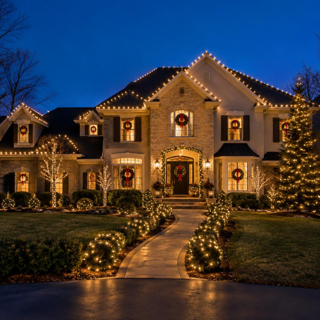Holiday lighting installation