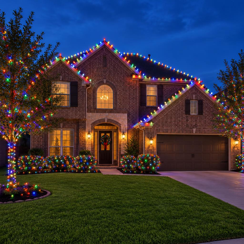 Holiday lighting installation