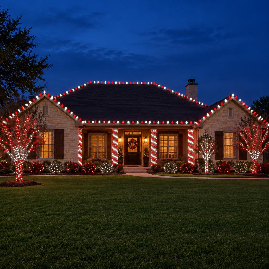 Holiday lighting installation
