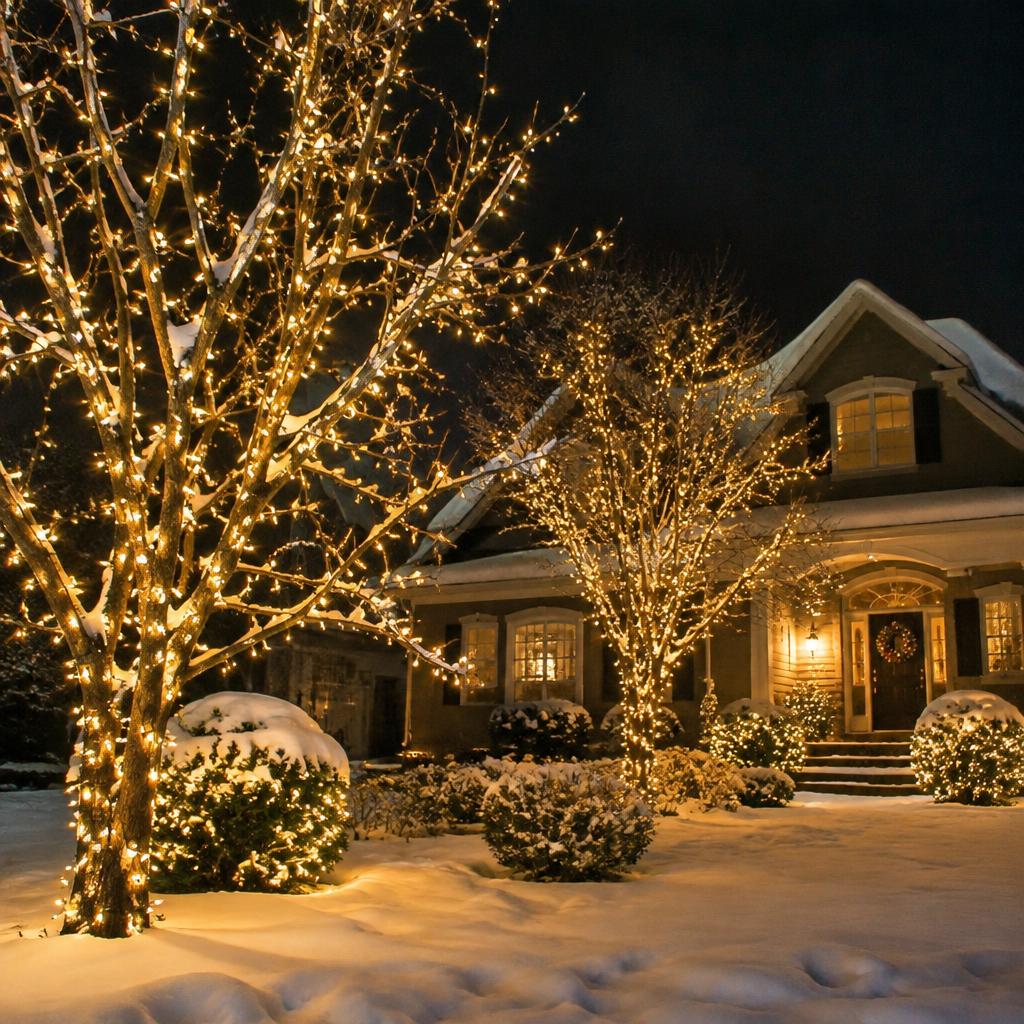 Holiday lighting installation