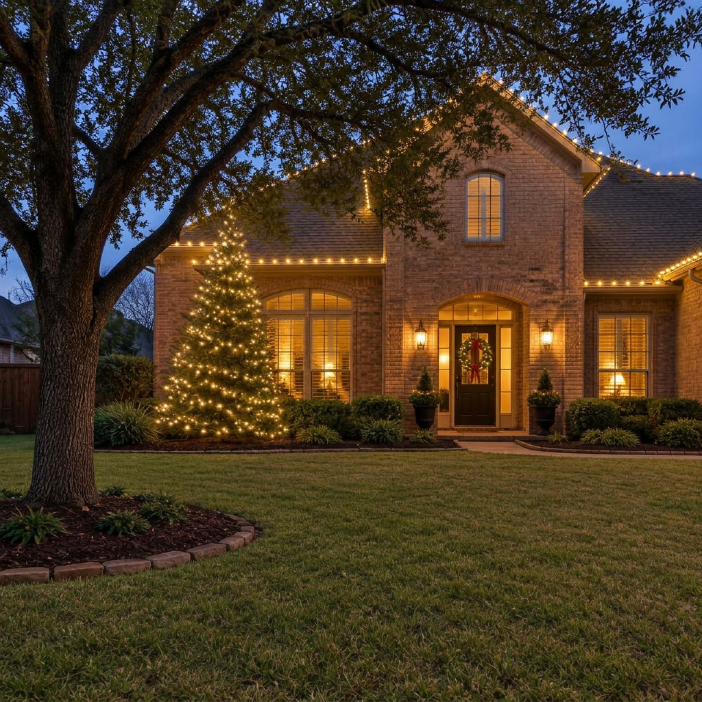 Holiday lighting installation