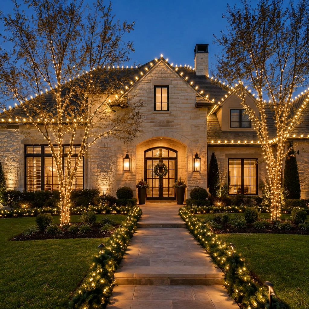 Holiday lighting installation
